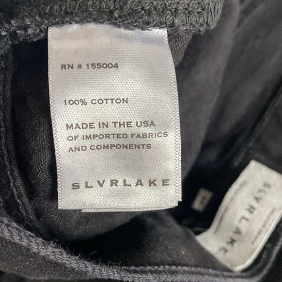 SLVRLAKE Devon Relaxed Straight Jeans Size 26 black - Picture 10 of 13